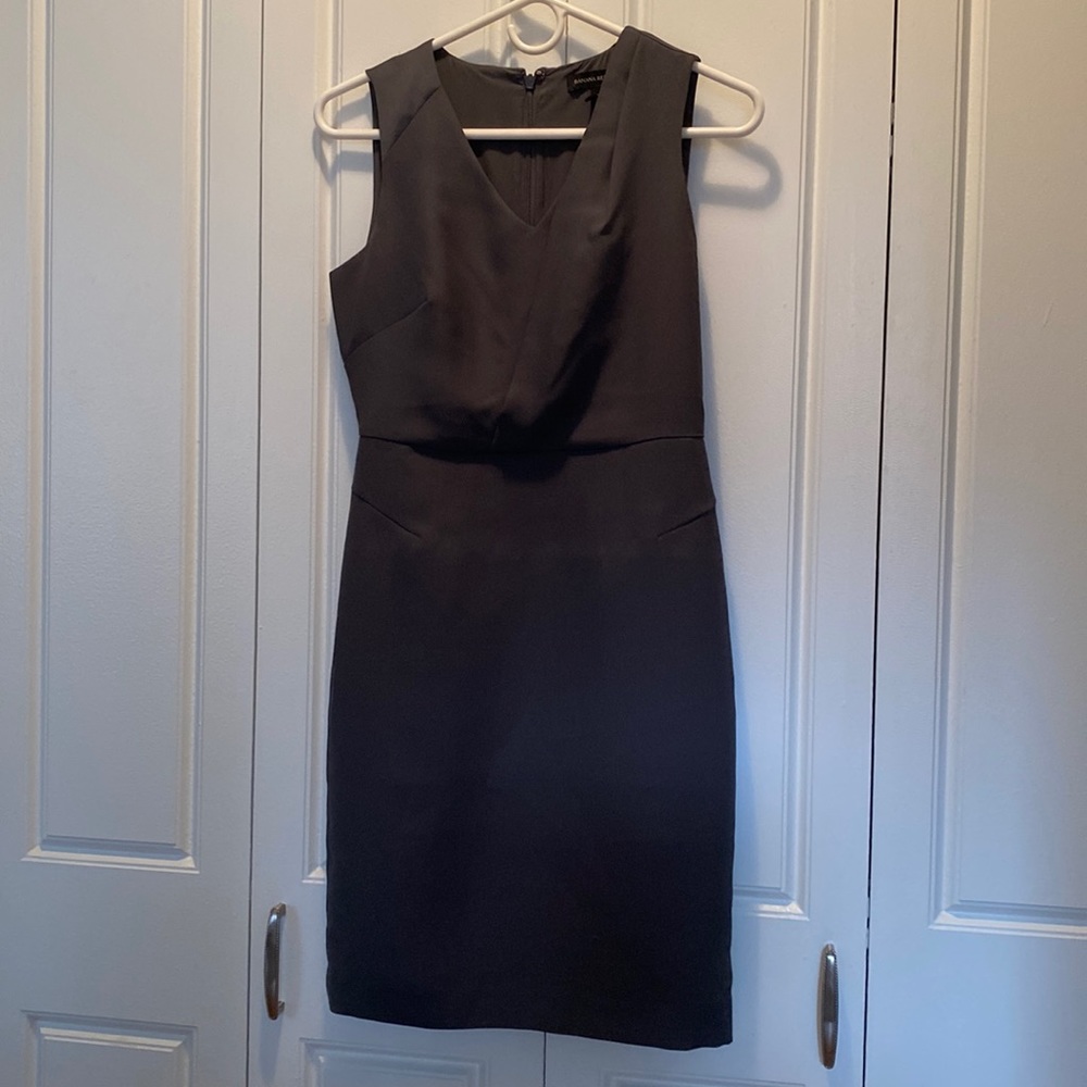 Banana Republic Sheath Dress, Dark Grey